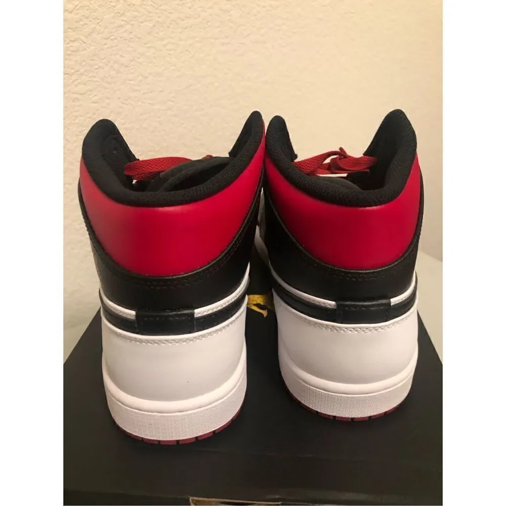 Jordan 1 Mid Black/ Gym Red Men’s Size 11